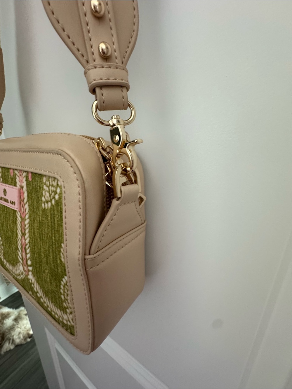 Spartina 449 Faye Crossbody bag in the Castillo Green Palms print, - Picture 9 of 9